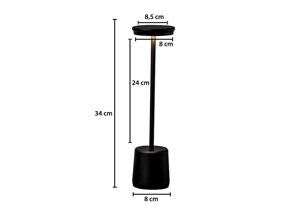 Lampada Led Da Tavolo Controllo Touch Ricaricabile Senza Fili Modello Reverse - Lampada - Oro