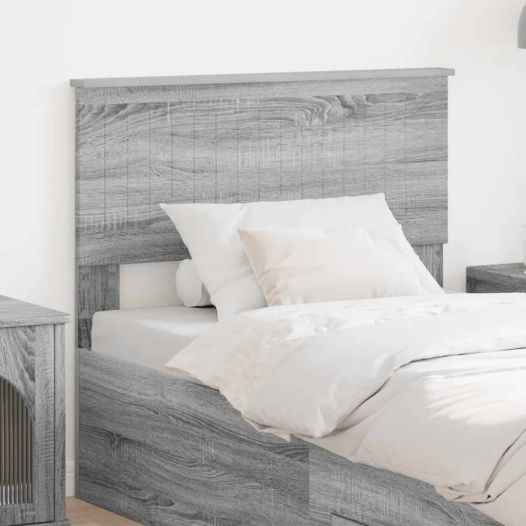 Testiera-Testata-Testiera Decorativa Grigio Sonoma 90 cm Legno multistrato 461331
