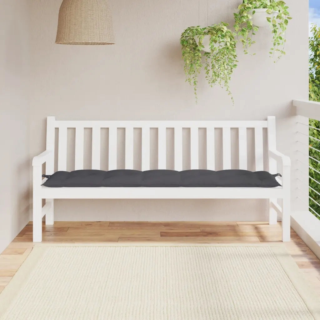 Cuscino per Panca-Cuscini per panchina Antracite 180x50x7 cm in Tessuto Oxford 802703