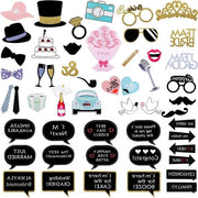 Accessori per fotobox da 52 pezzi per festini di luce - accessori per matrimoni e feste di fidanzamento