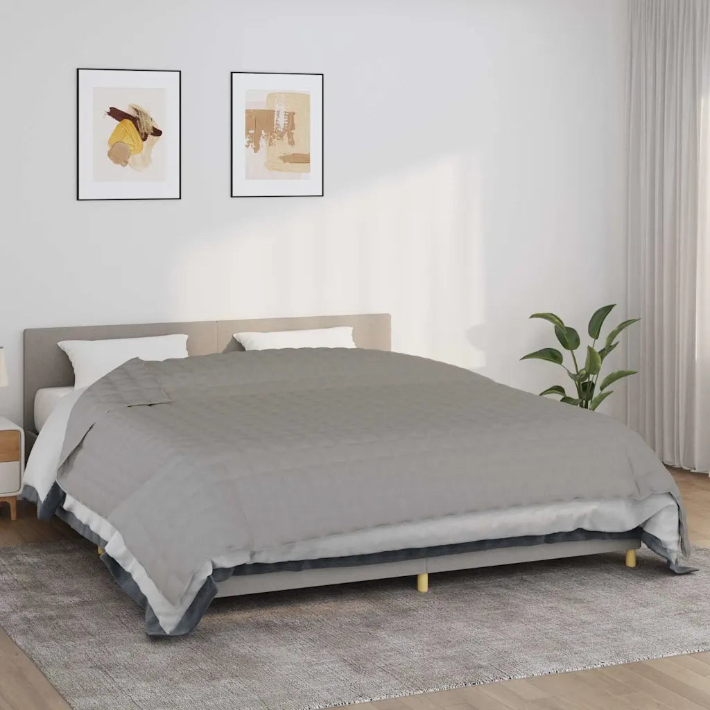 Coperta Ponderata Grigia 220x260 cm 11 kg Tessuto 350730