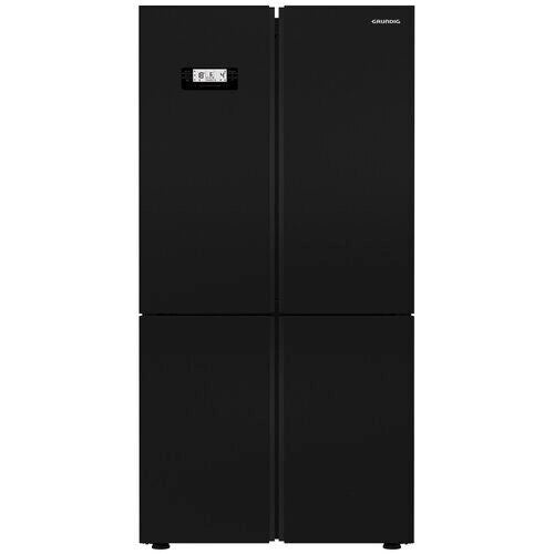 Grundig GQN21235GBN Frigorifero 4 Porte 572L H 182 cm Total No Frost FullFresh+ IonFresh Classe F 39 dB Vetro Nero