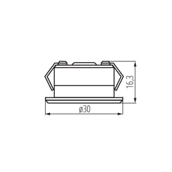 Faretto incasso Kanlux IMBER 23520 LED 1W IP65 12V