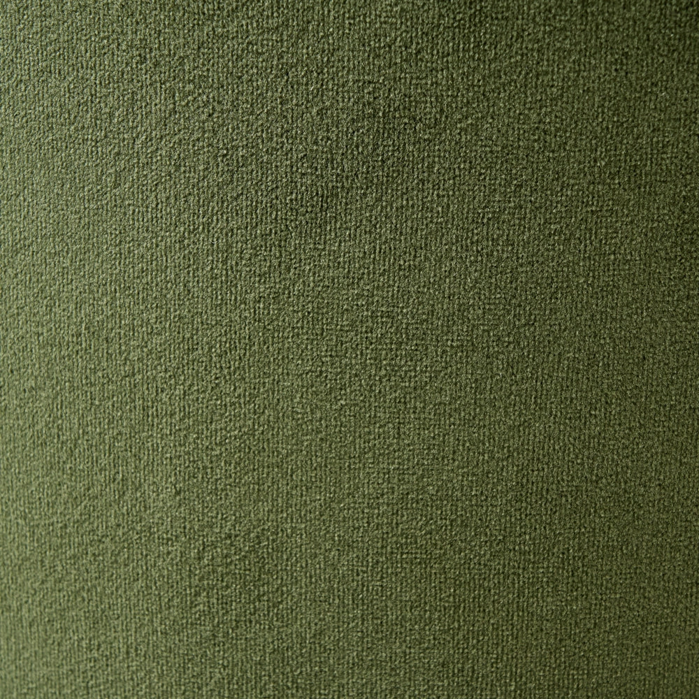 Pouf contenitore con seduta in tessuto velluto e base in legno poggiapiedi rotondo tavolino occasionale verde