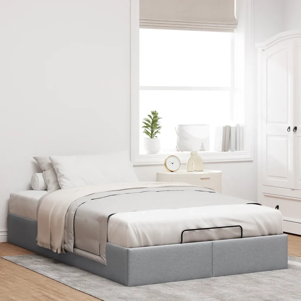 Struttura Letto Pouf senza Materasso 140x190 cm in Tessuto 3310875