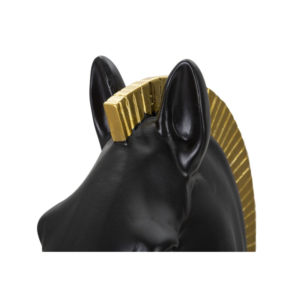 Scultura Scacchi 5, Nero, Poliresina, 18,5x18,5x50 cm