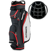 Sacca da golf leggera con 14 scomparti 39 x 25 x 128 cm antipioggia stile sportivo nylon nero 20_0019640