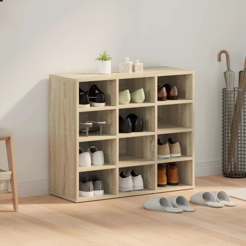 Mobile per scarpe-Scarpiera Rovere Sonoma 77,5 x 30 x 67 cm