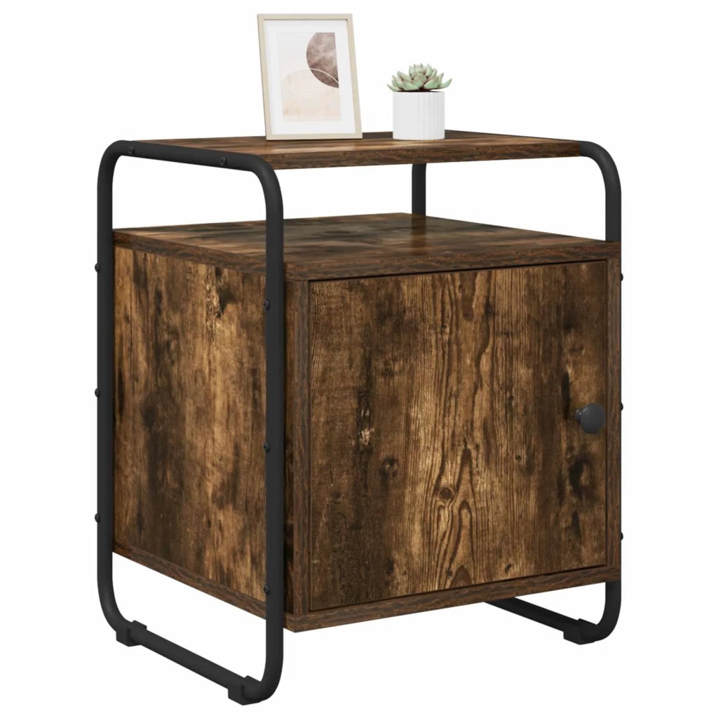 Armadio da Notte Rovere Fumo Legno ingegnerizzato 8007615