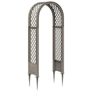 Arco di rose con punte Grigio 97 x 43 x 218 cm PP