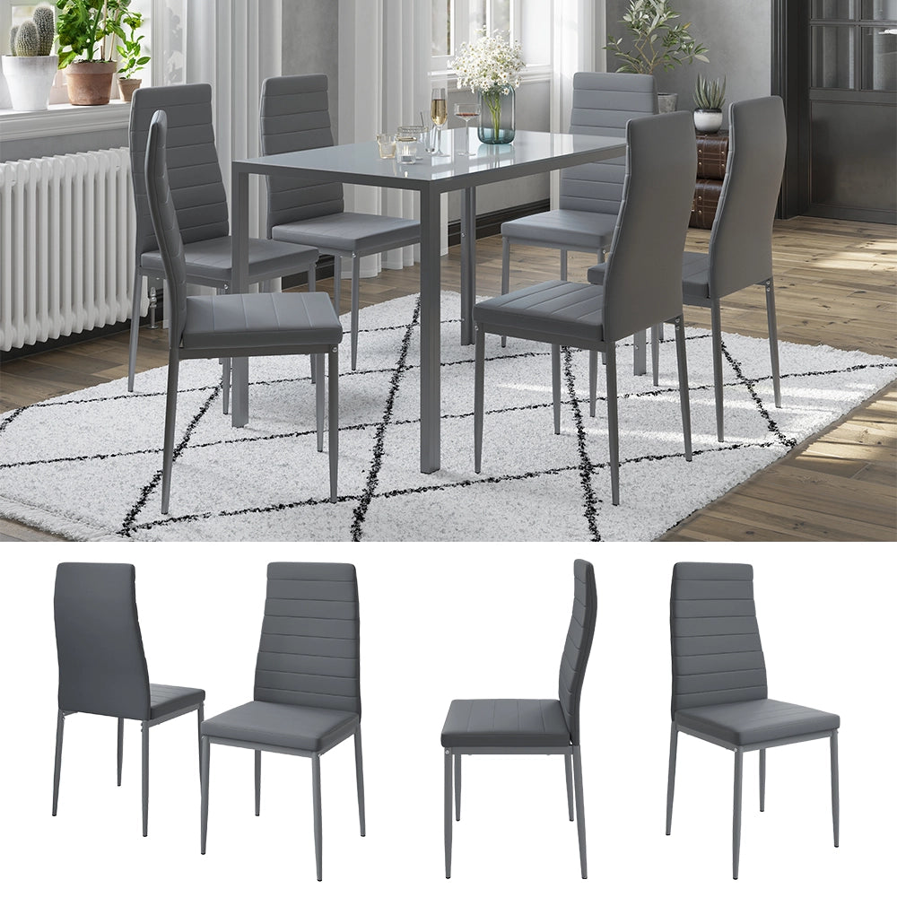 Vicco Sedie Grigio 42.5 x 48 cm Set di 6
