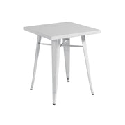 Set Di 2 Tavoli Lamiera 60X60 Avorio Moia