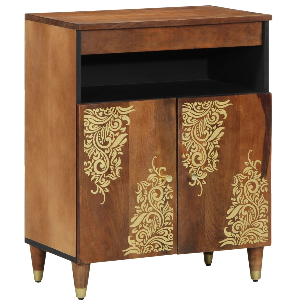 Buffet 60x33x75 cm in legno massello di mango