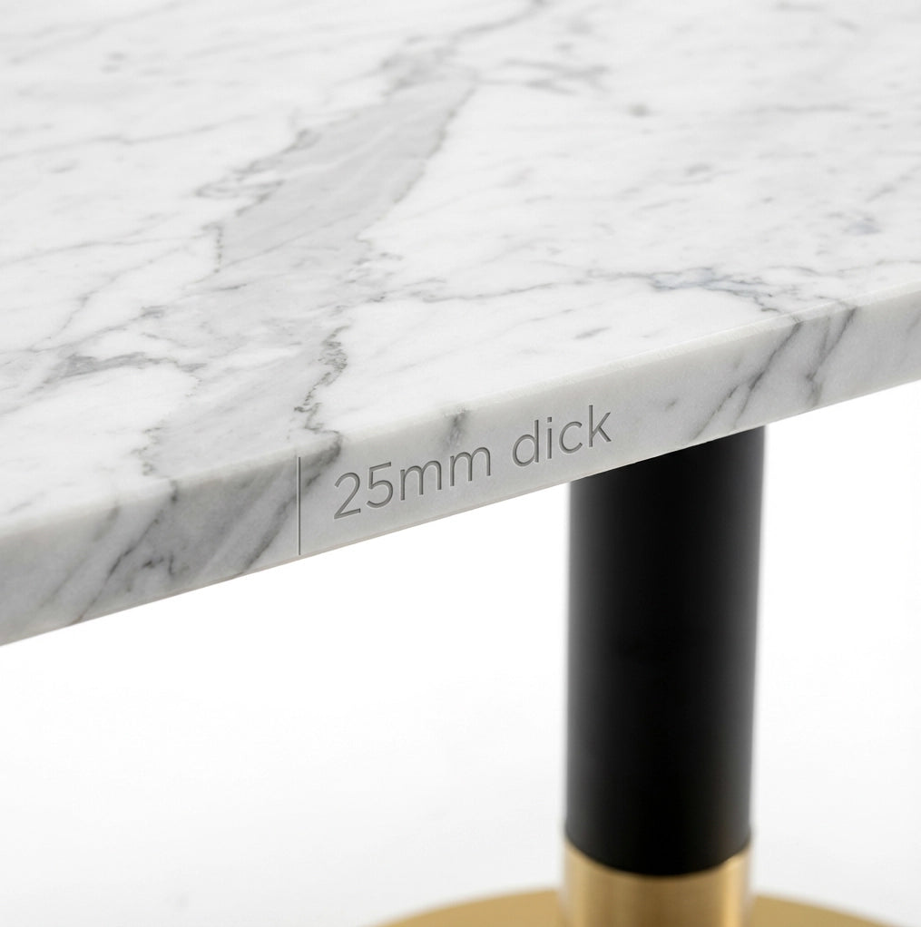 Tavolo da pranzo rettangolare per 2 persone 80x60 cm; bianco e nero