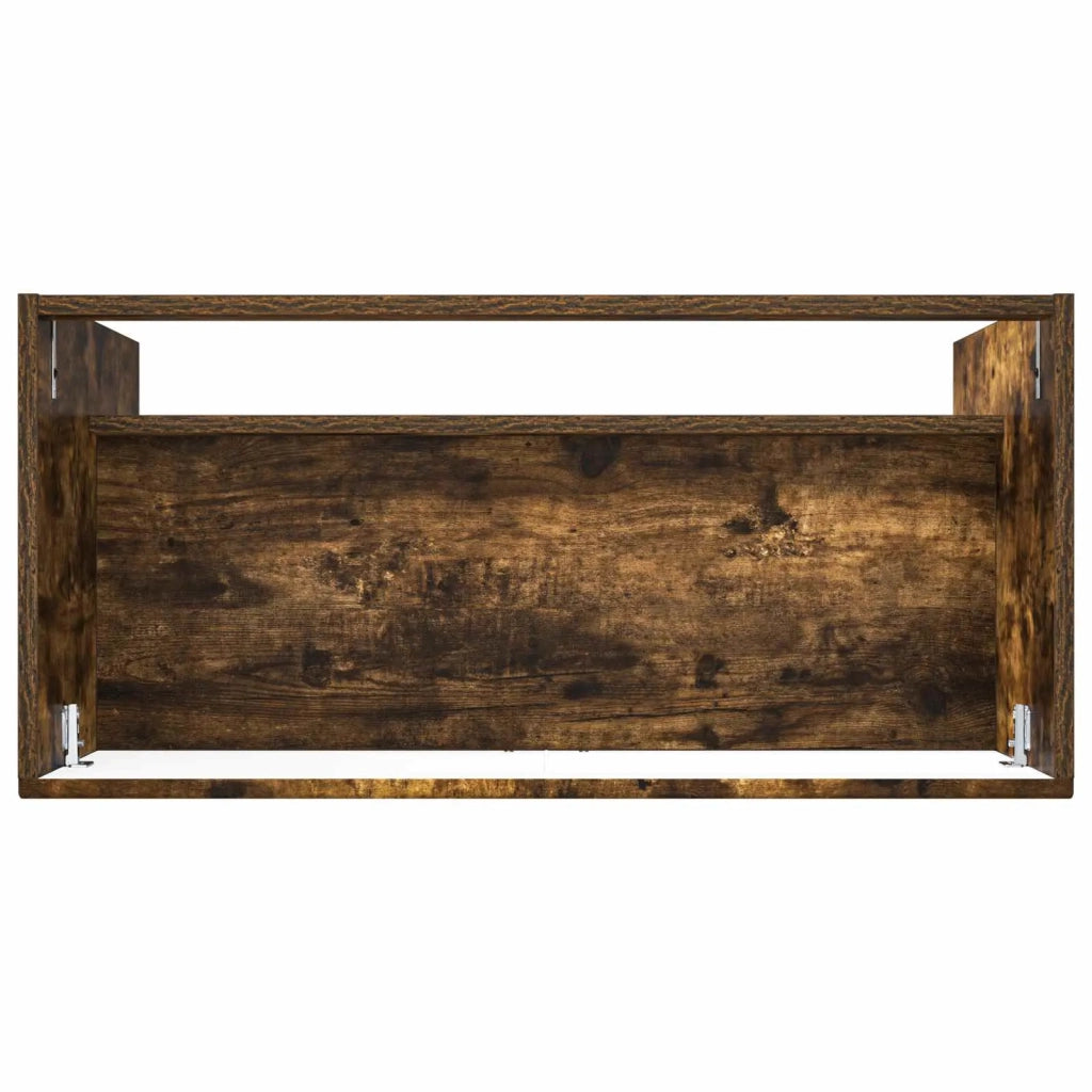 Mobiletto da bagno sotto il lavello Rovere Fumo 890069