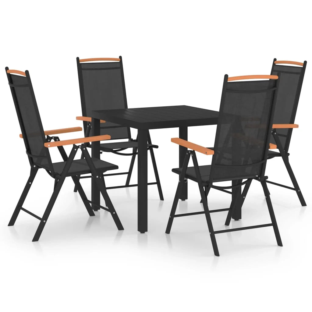 Set da pranzo da giardino in alluminio nero da 5 pezzi 02_0013700