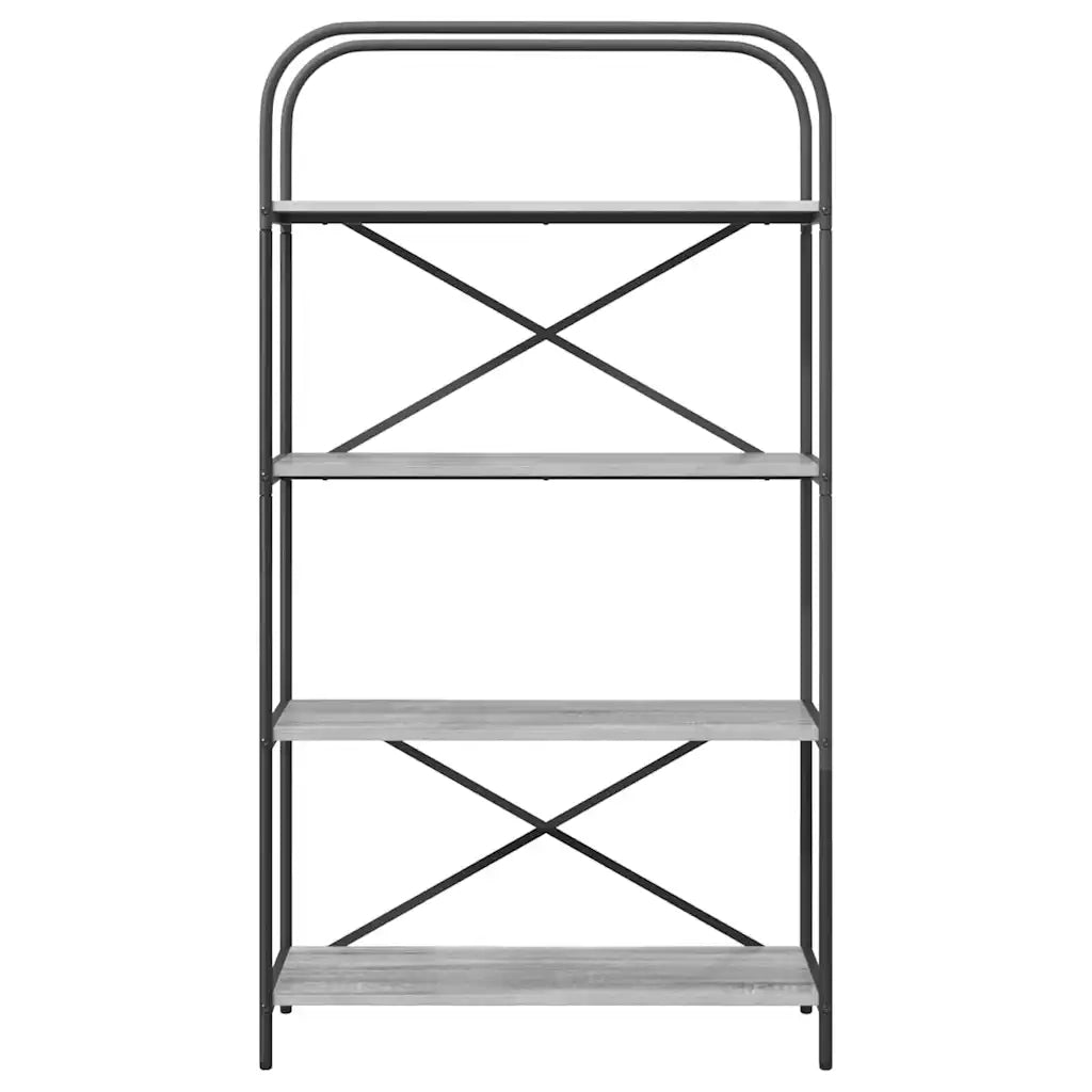 Libreria Grigio Sonoma 80 x 30 x 146 cm Legno multistrato