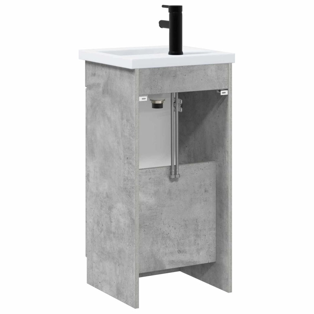 Mobile da bagno con lavabo Grigio Cemento 42 x 40 x 84,5 cm 890057