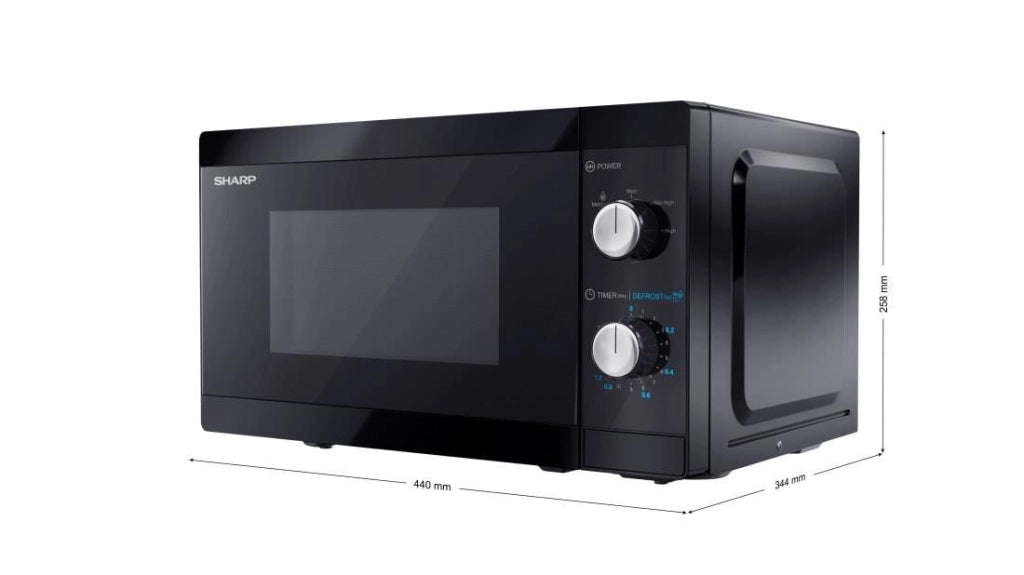 Sharp YC-MS01E-B forno a microonde Superficie piana Solo microonde 20 L 800 W Nero