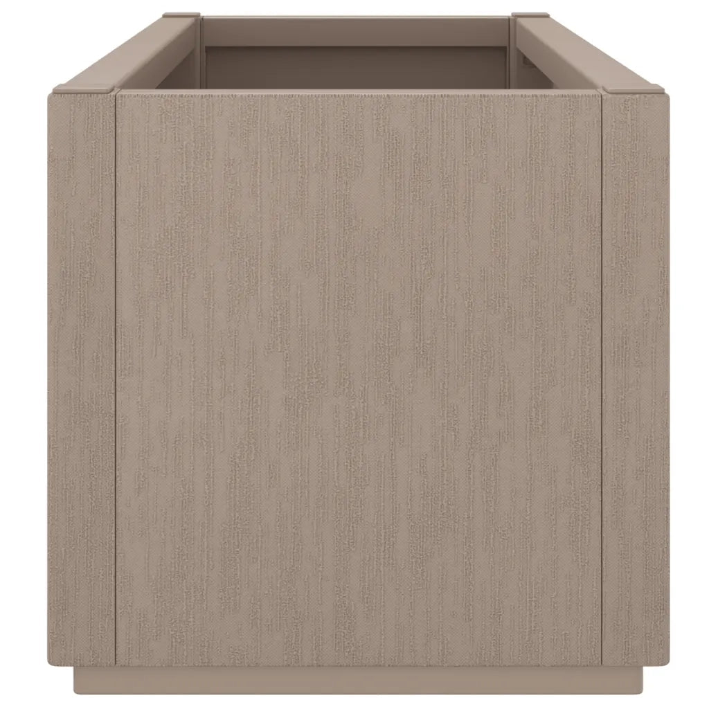 Fioriera da Giardino-Vaso da Esterno-Contenitore per Piante Marrone Chiaro 80x36x35 cm in PP