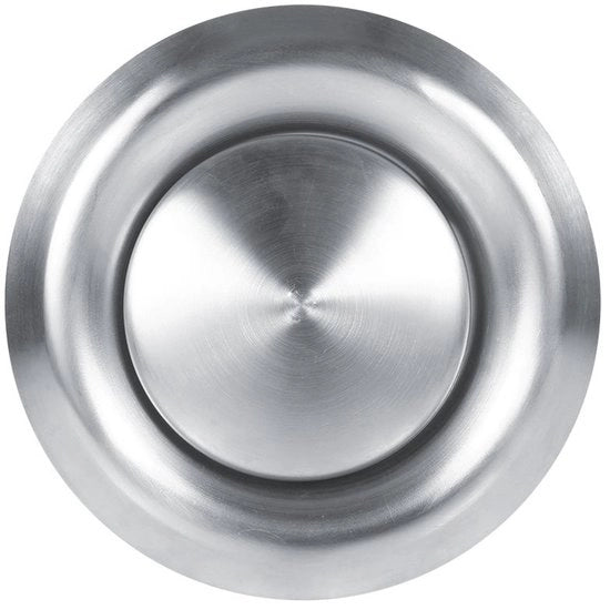 Ventilatore di Scarico Ronde 100Mm - Regolabile - In Acciaio Inossidabile - Montaggio a Parete/Plafone - Silenzioso - Facile da Pulire - Canale di Scarico