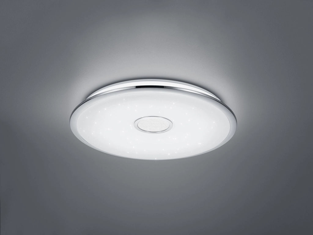 OSAKA PLAFONIERA LED 91,5W 11000lm, 3000 - 5500K ROTONDA EFFETTO CIELO STELLATO CON TELECOMANDO D. 65CM DIMMERABILE
