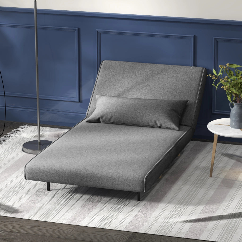 Poltrona letto 1 posto ¨C zephmum ¨C grigio 94x78x80 cm