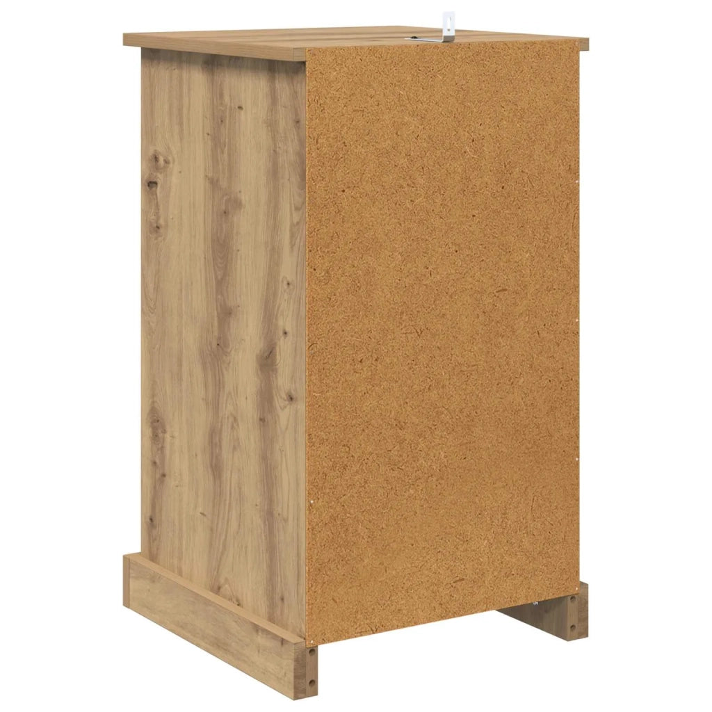 Comodino | Armadio da Notte | Mobiletto da notte Rovere artigianale 39 x 39 x 67,5 cm