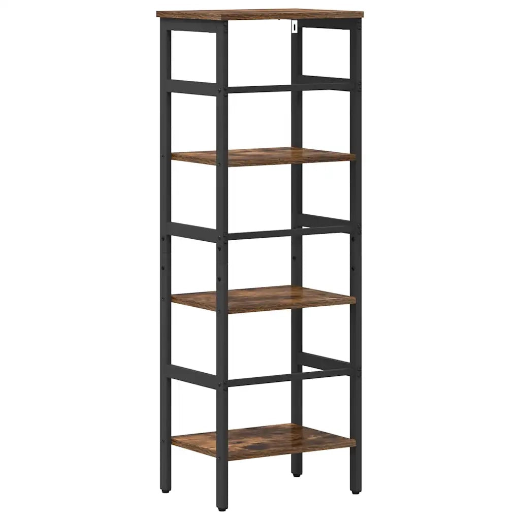 Libreria-Scaffale per Libri-Mobile di Stoccaggio Rovere fum¨¦ 40 x 29,5 x 115 cm Legno multistrato