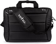 Portatile con cinturino per notebook da 15,6 pollici e tablet da 10,1 pollici - Nero