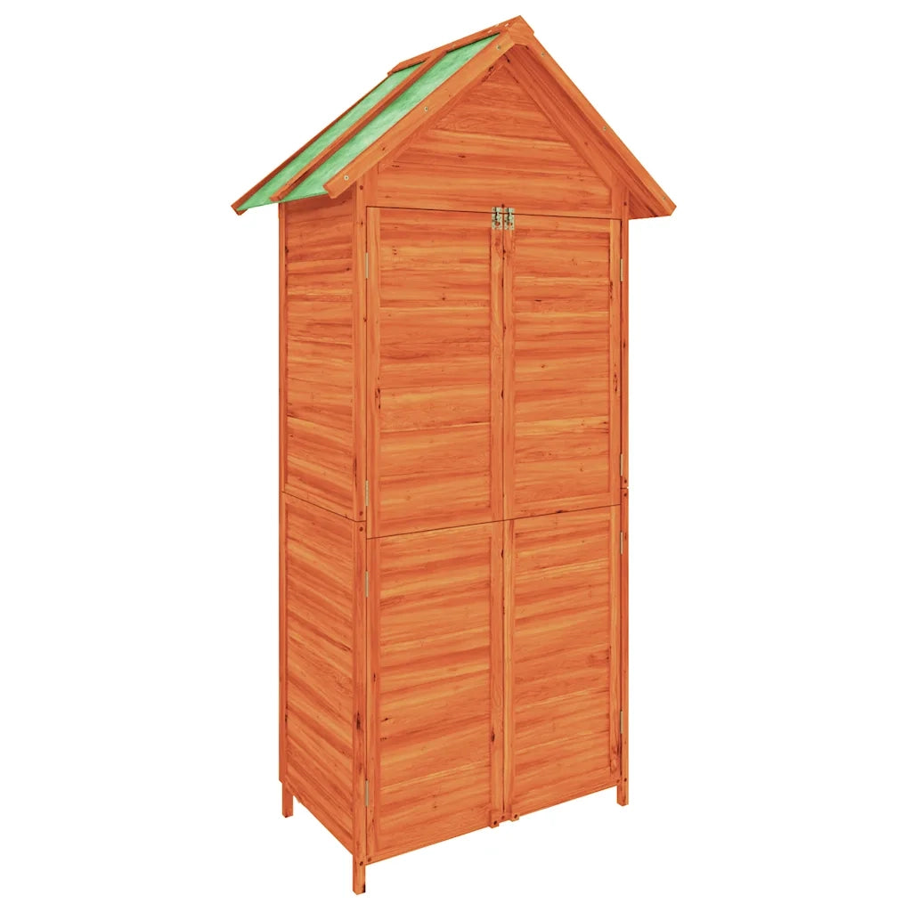 Rimessa da Giardino Marrone 89x52,5x175 cm Legno Massello Pino 172243