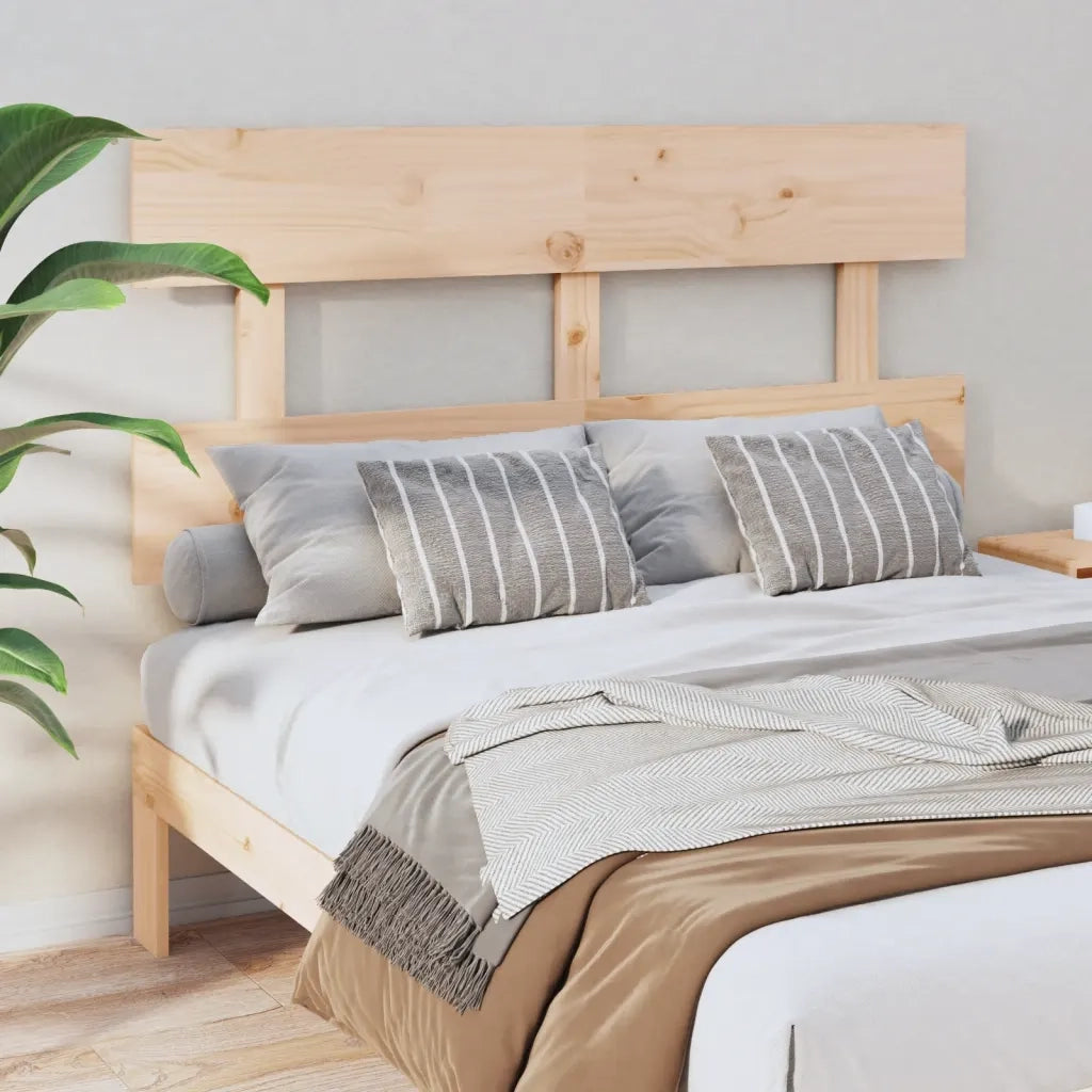 Testiera per Letto-Testata-Testiera Decorativa 144x3x81 cm in Legno Massello di Pino