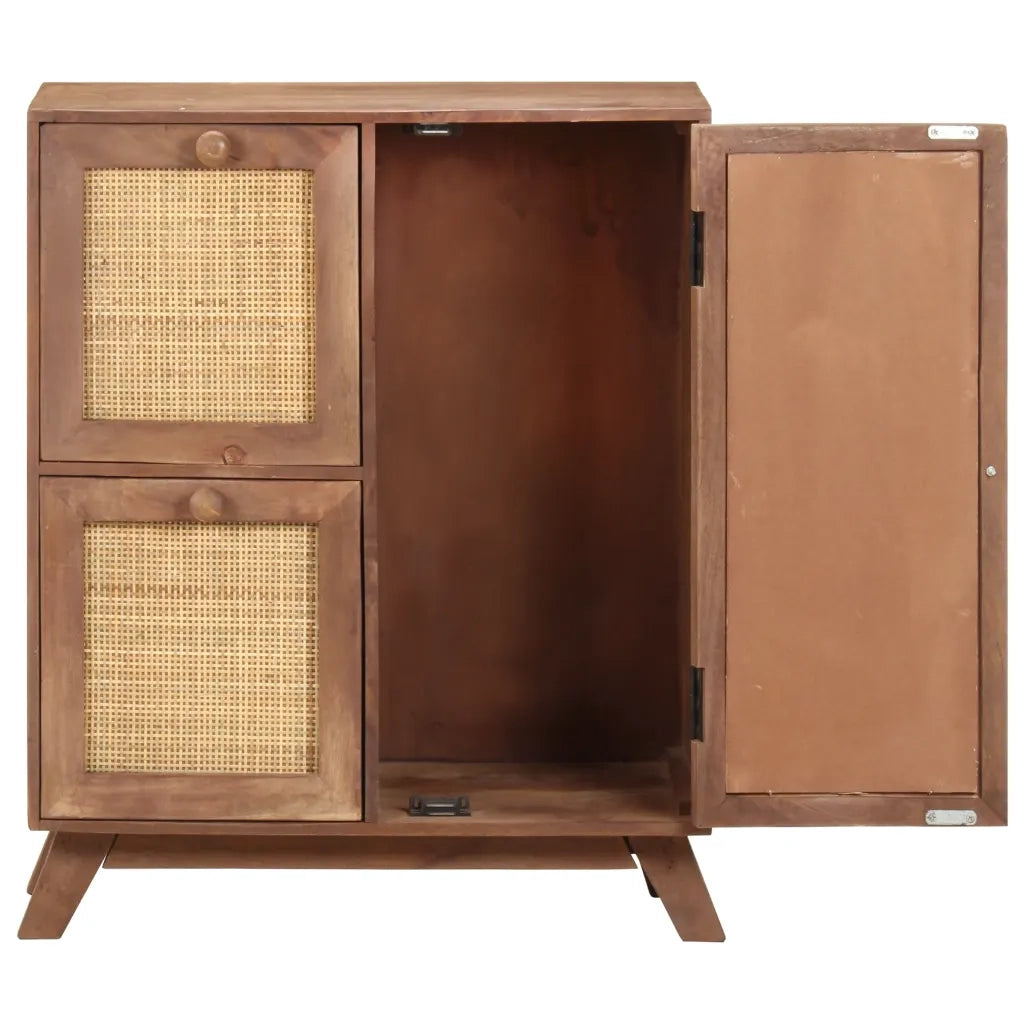 Credenza | Madia | Buffet da pranzo | Armadio da pranzo 60x35x75 cm in Legno Massello di Mango