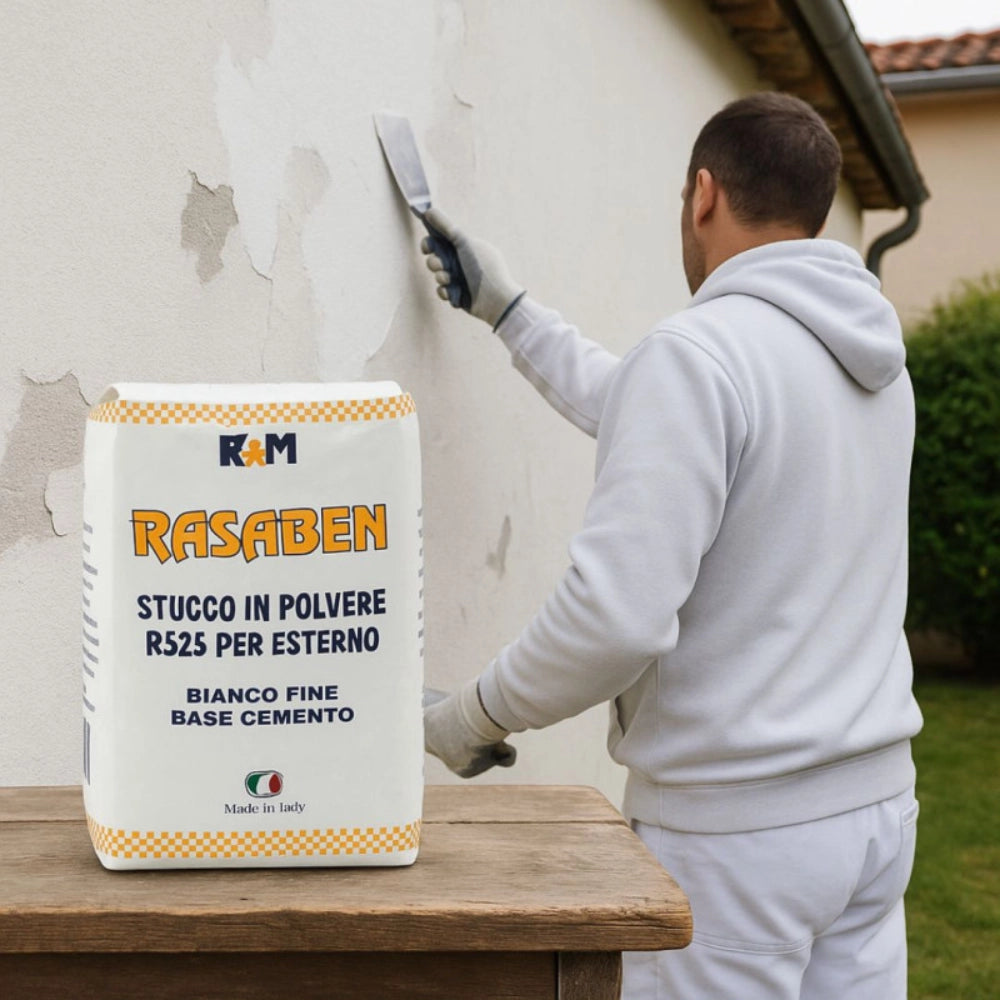 Durifiller stucco francese in polvere per esterni di alta qualità *** formato 1 kg, confezione 1