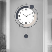 Ora Grande Decorativa con Pendolo Silenziosa Qualità Quarzo Batteria alimentata Grande Ora da Parete per Salotto, Cucina, Casa, Bagno, Camera da Letto Decorazione da Parete, 16x25,6 pollici
