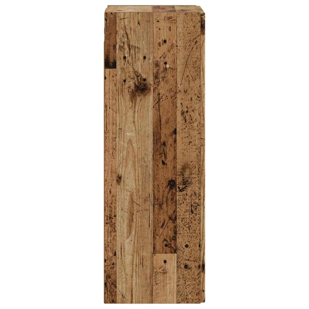 Mobiletto da Bagno a Muro Legno antico 33 x 34,5 x 60 cm 890540