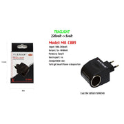 Trade Shop - Adattatore Accendisigari Da Auto Casa Ricarica Smartphone Dispositivi 5v-1000ma Maxtech Ma-c009 -