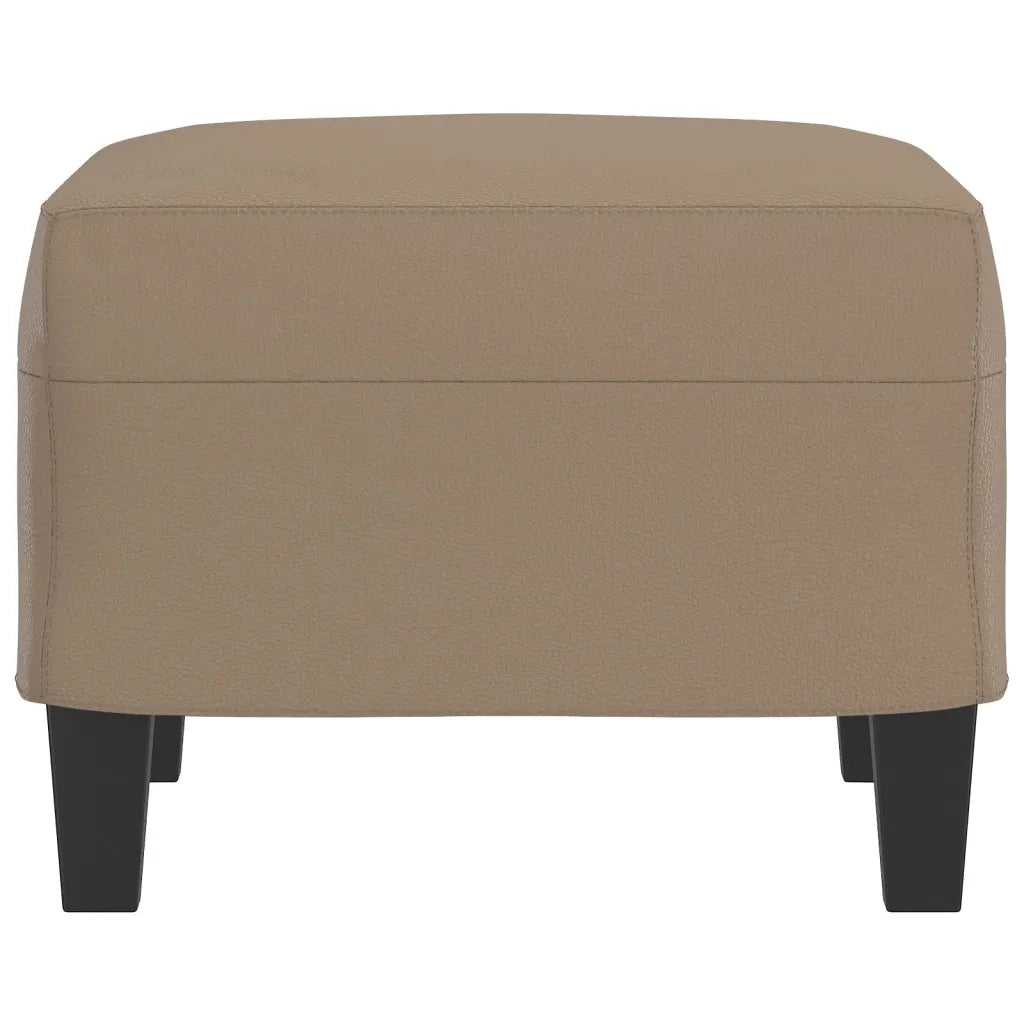 Poggiapiedi Cappuccino 60x50x41 cm in Similpelle