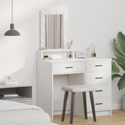 Toeletta vitaXL con luci LED Bianco 50x41x140 cm