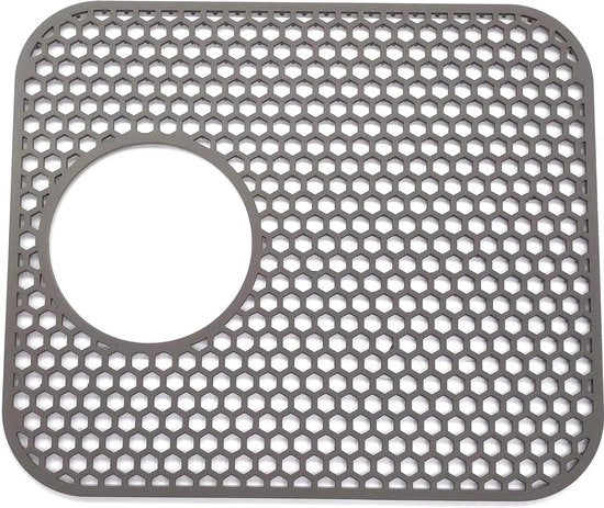 Mat di protezione per lavandino - protezione lavandino - asciugamano per lavandino - grande asciugamano per lavandino - pavimento della cucina in stile rustico - acciaio inossidabile - 34 x 29 cm