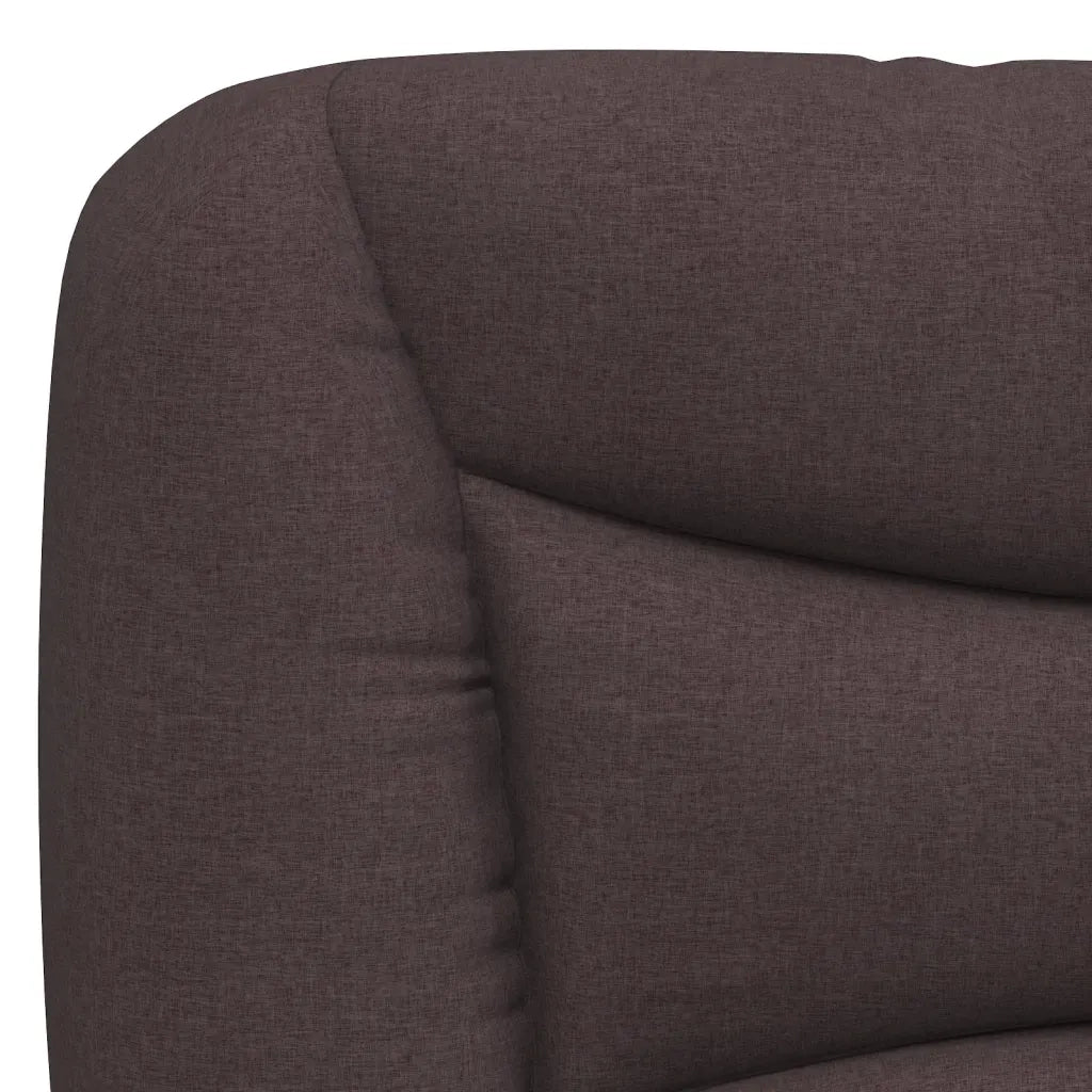 Cuscino Testiera Hvar Marrone Scuro 200 cm in Tessuto CFW5075977