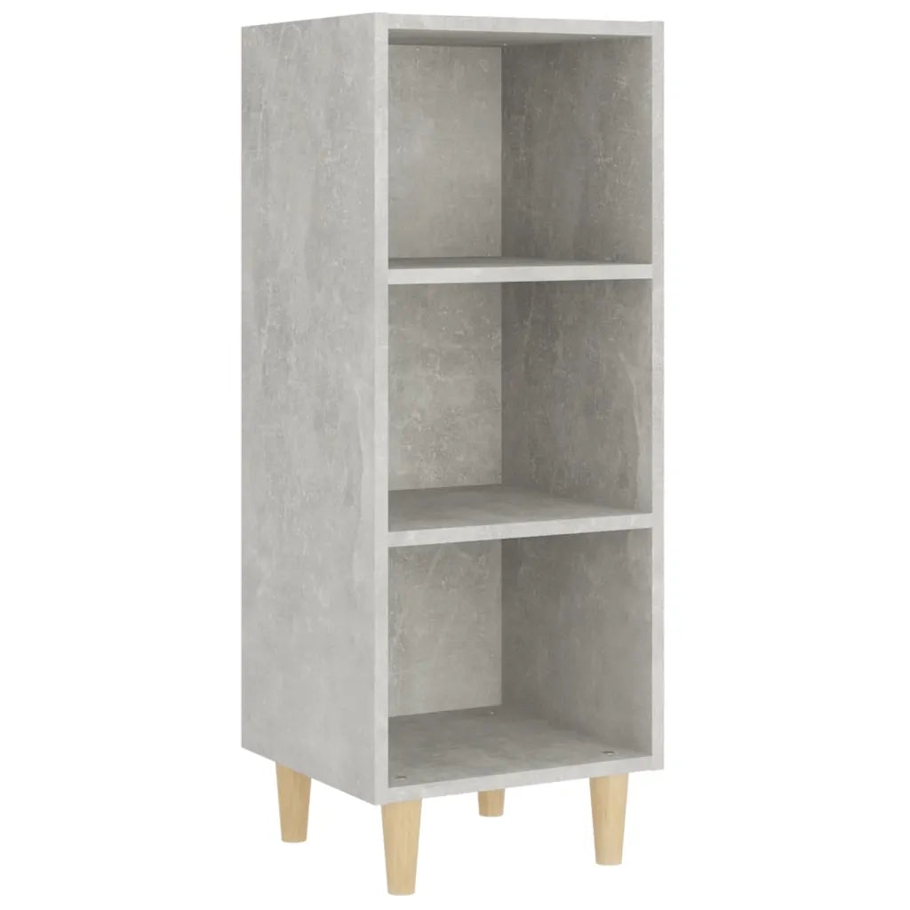 Credenza | Madia | Buffet da pranzo | Armadio da pranzo Grigio Cemento 34,5x32,5x90 cm in Legno Multistrato