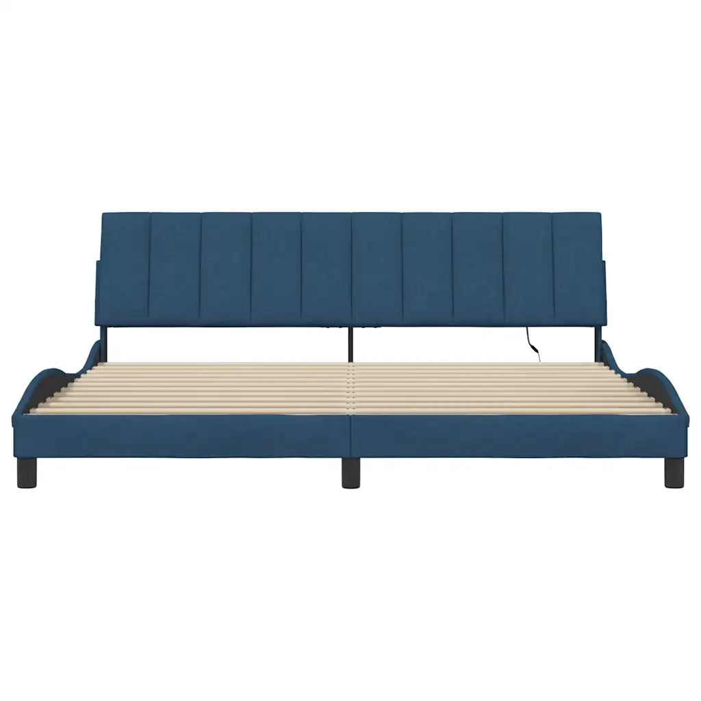Giroletto senza Materasso Hanko Blu 200x200 cm in Tessuto 3310488