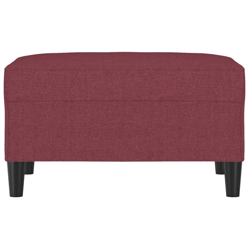Poggiapiedi Rosso Vino 70x55x41 cm in Tessuto 349309
