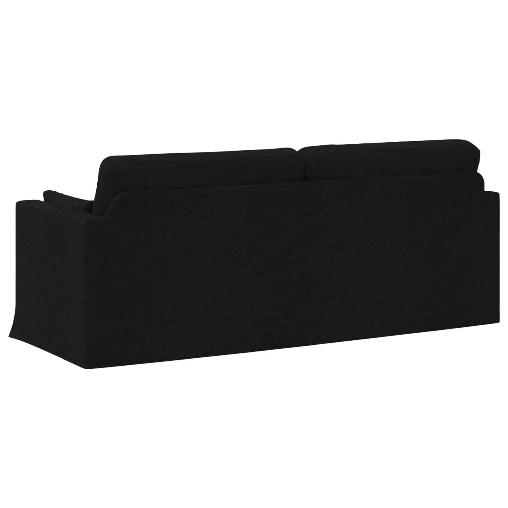 Divano Nero 198 x 78 x 80 cm Tessuto