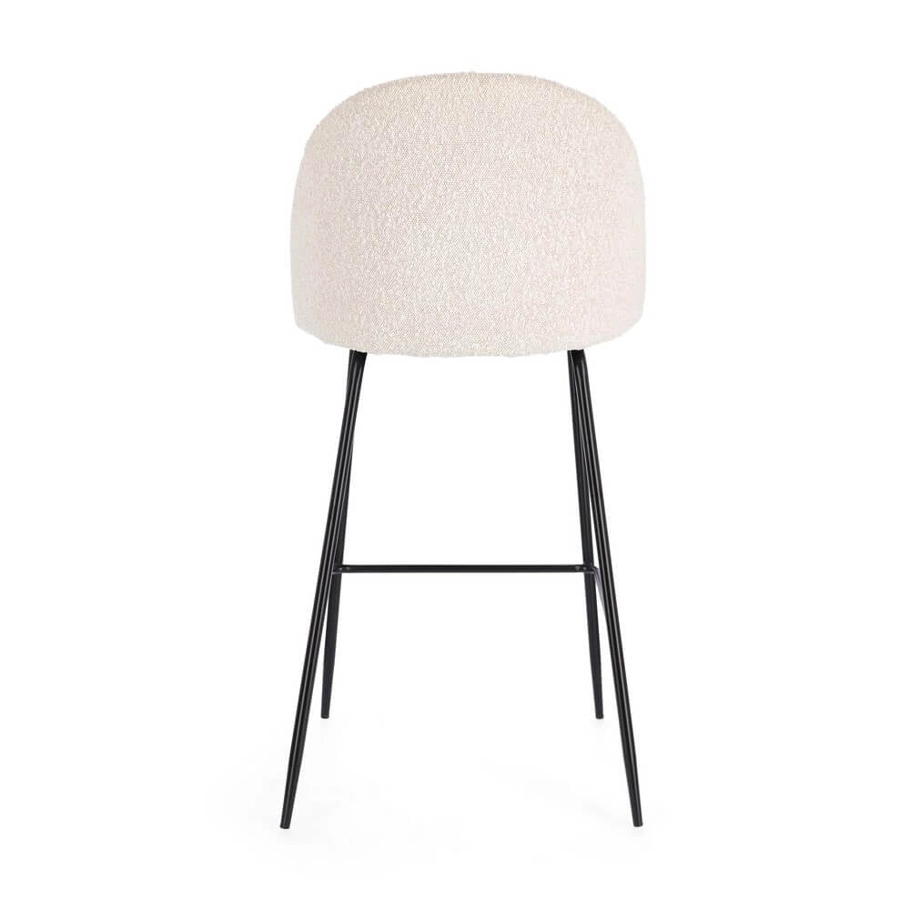 Set di 2 Sgabelli Bar in Velluto con Gambe Dorate - SIMON