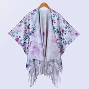 Nuovo scialle double face spesso, stile retr¨°, ampia cappa da donna.