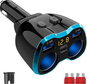 Accendisigarette a doppia funzione - Caricatore automatico - Accendisigarette con caricatore USB - Accendisigarette 

Modello: 
Specifica tecnica: 5V 1A, 500mA, 1A, 2A