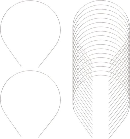 Accessori per capelli in metallo - fascia per capelli - argento - accessori DIY per capelli - adatto per donne e uomini - fascie per capelli sottili 30 pezzi 1mm larghezza