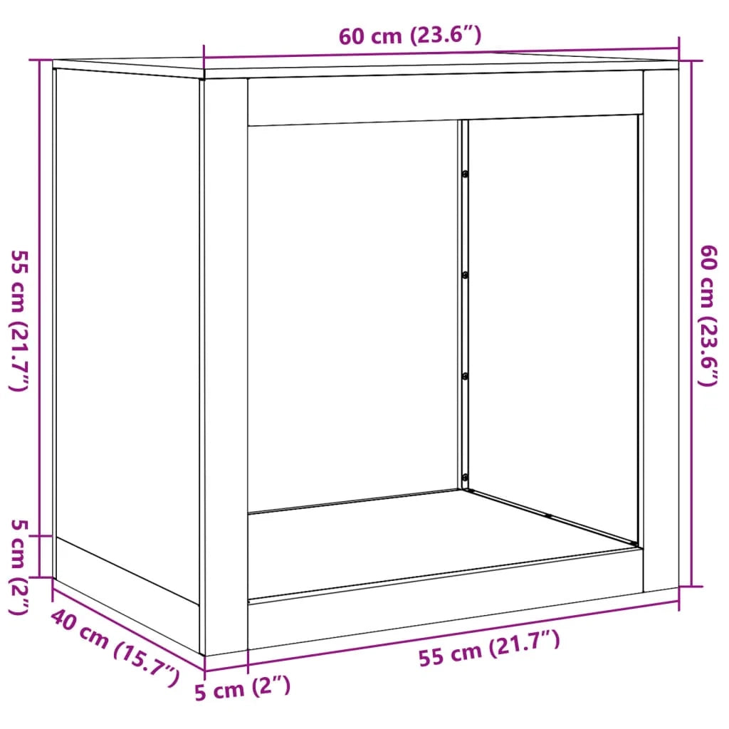 Portalegna 60 x 40 x 60 cm acciaio verde 02_0043728